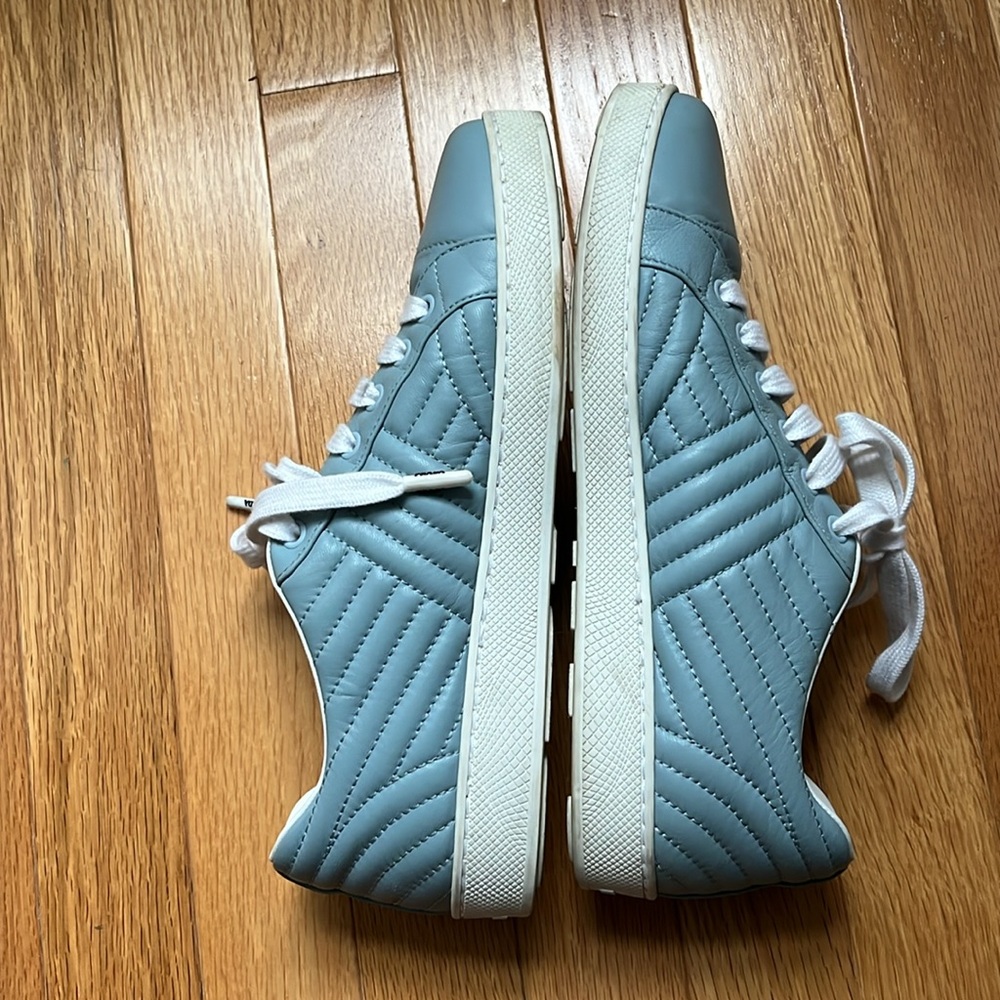 Prada light blue leather sneakers - Picture 2 of 6
